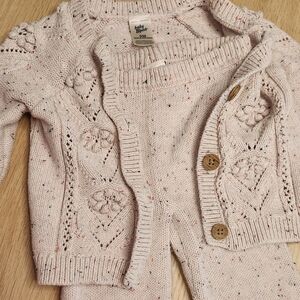 GAP Kids Speckled Cream Cardigan Set
